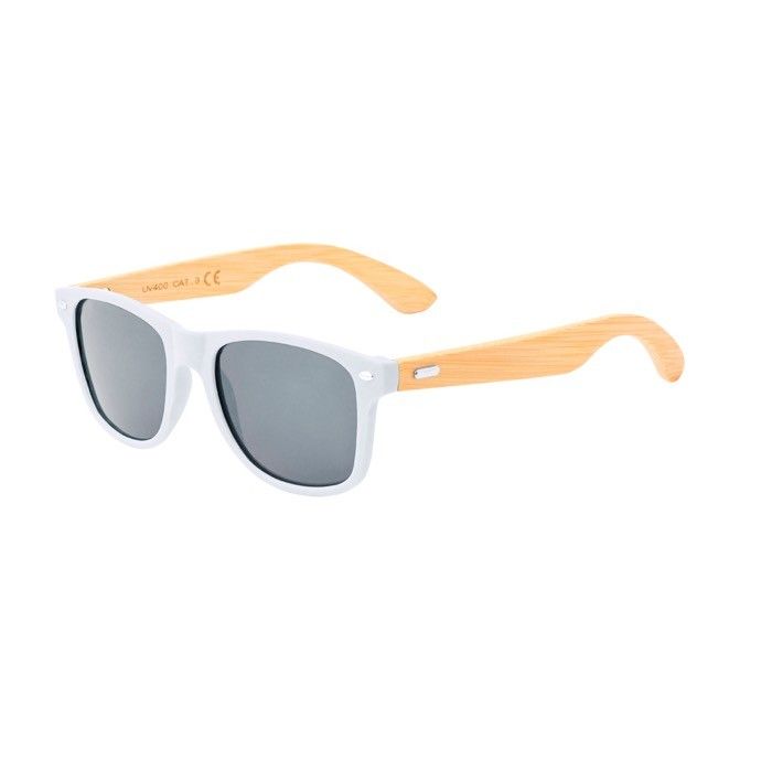 Lunettes de soleil colorées avec branches en bambou UV400