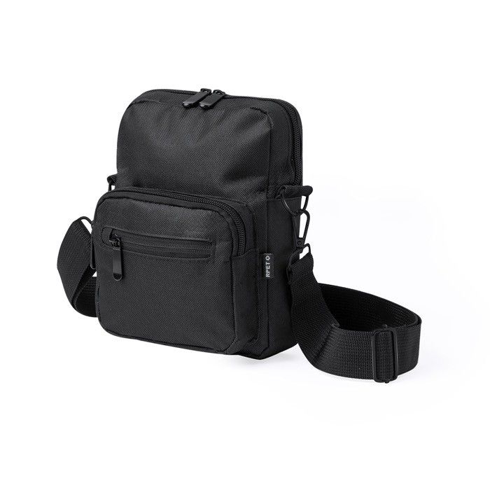 Sacoche en polyester RPET avec double compartiment frontal