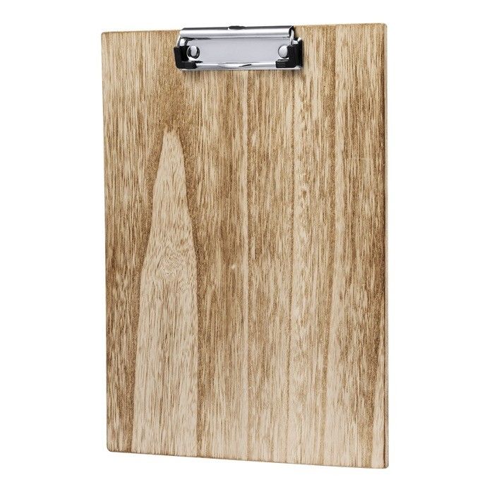 Porte-bloc en bois avec pince pour documents A4