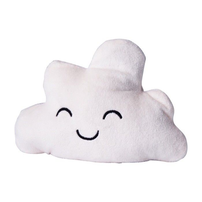 Peluche réversible en forme de nuage avec deux humeurs