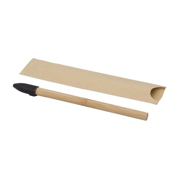 Crayon infini en bambou avec pointe en graphite et capuchon