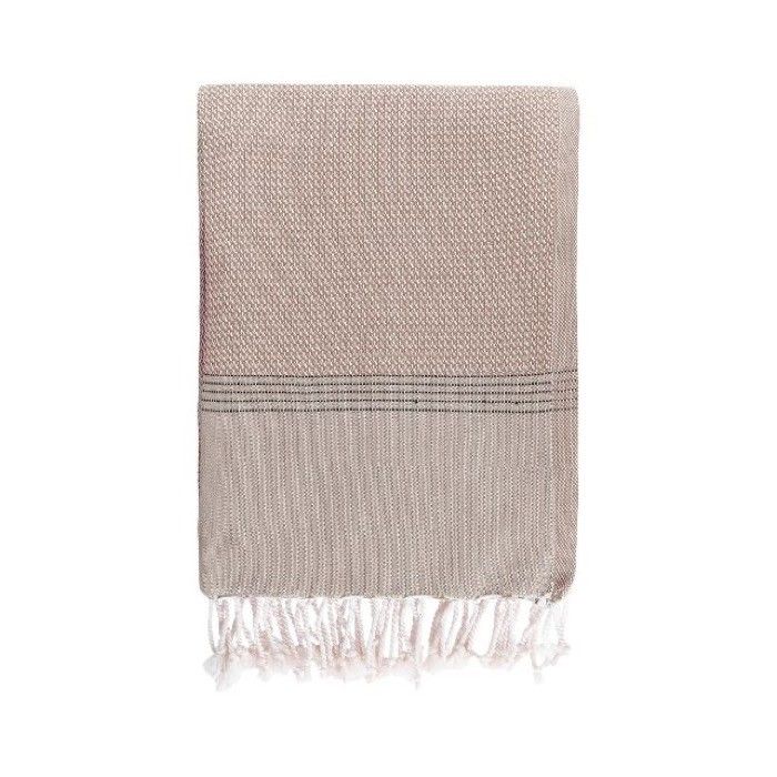 Pareo serviette monochrome en coton recyclé et bio 200 g/m2