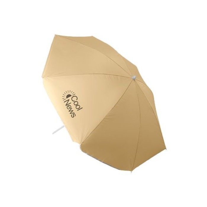 Parasol de plage en nylon coloré avec bordure blanche Ø180