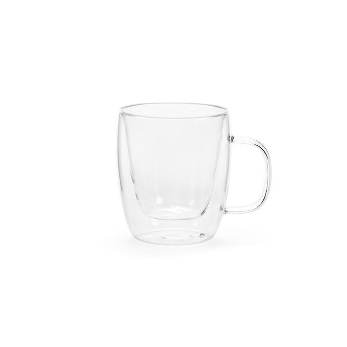 Tasse en verre borosilicaté double paroi 220 ml