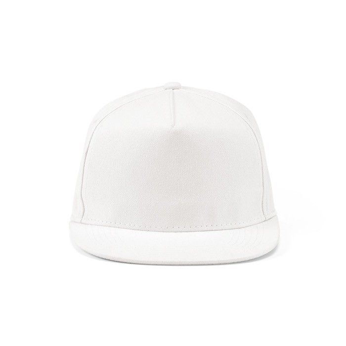 Casquette visière plate, coton recyclé, clip arrière 180g/m²