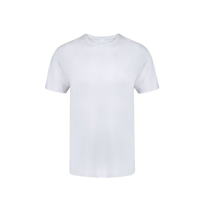 T-shirt enfant blanc à col rond 100% coton 160 g/m² avec zone d'impression