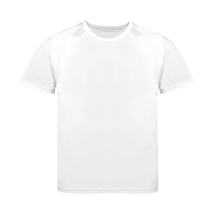 T-shirt technique enfant 100% polyester respirant 135 g/m² avec zone d'impression