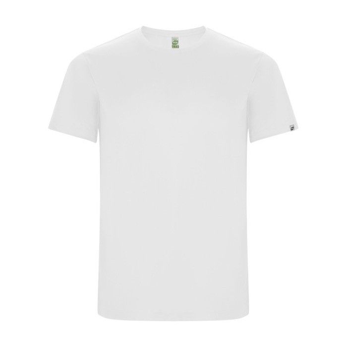 T-shirt technique en 50% polyester recyclé pour enfants 135 g/m² Roly avec zone d'impression