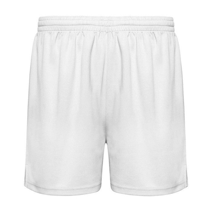 Short de sport promotionnel 100% polyester pour enfants 140 g/m² Roly avec zone d'impression