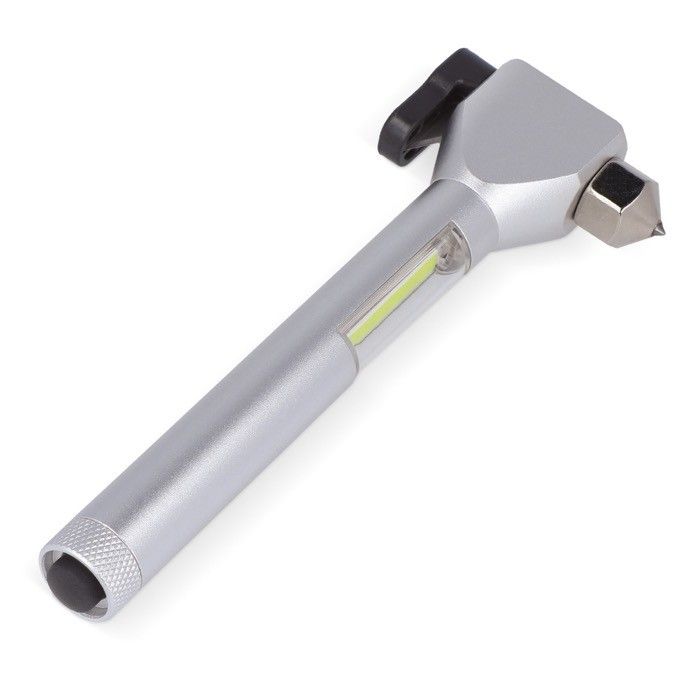 Marteau de sécurité avec aimant pour surfaces ferreuses et lumière COB avec zone d'impression