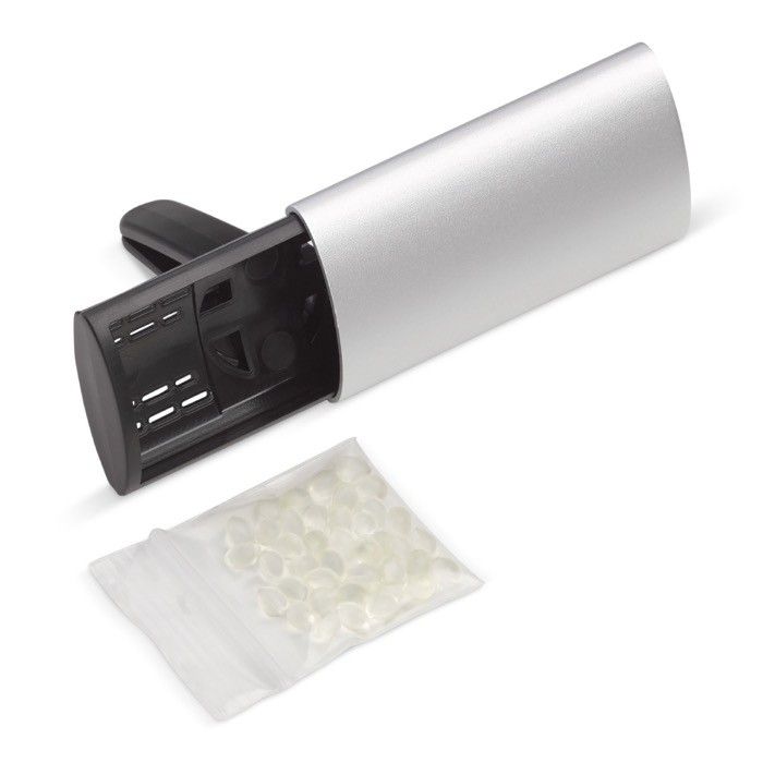 Désodorisant pour voiture citron et durée jusqu'à 14 jours avec zone d'impression