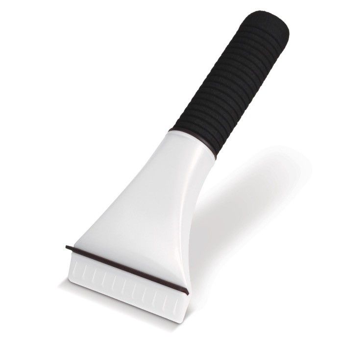 Grattoir à glace en nylon avec poignée assortie en plusieurs couleurs avec zone d'impression