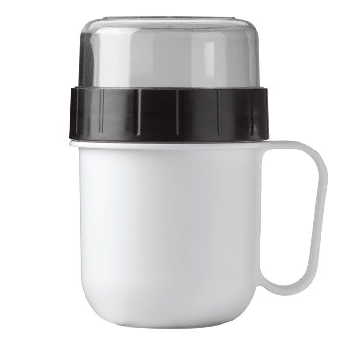 Tasse de transport pour aliments pour yaourt ou soupe de 520 et 230 ml avec zone d'impression