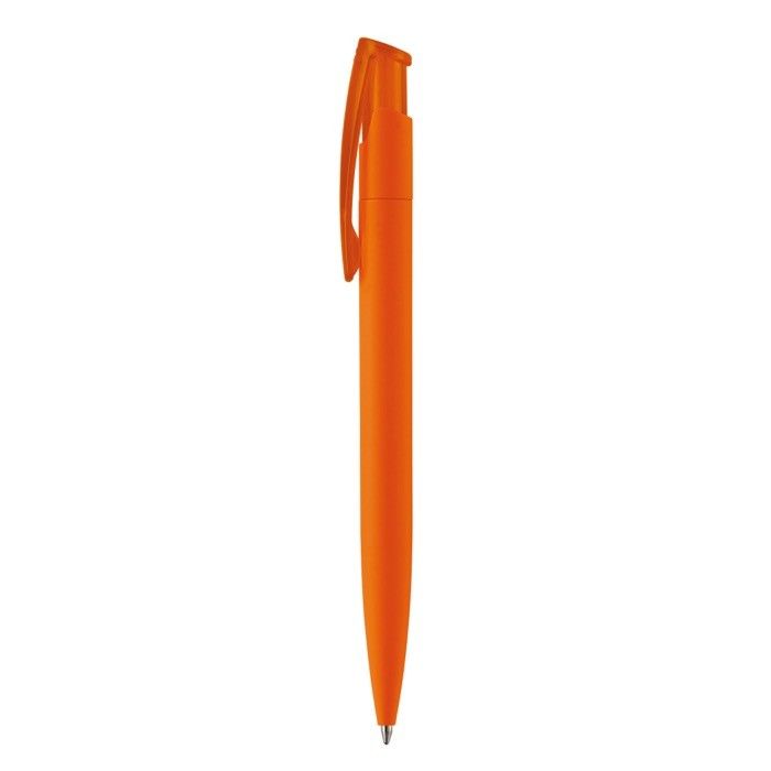 Stylo en plastique de couleurs avec finition soft-touch avec zone d'impression