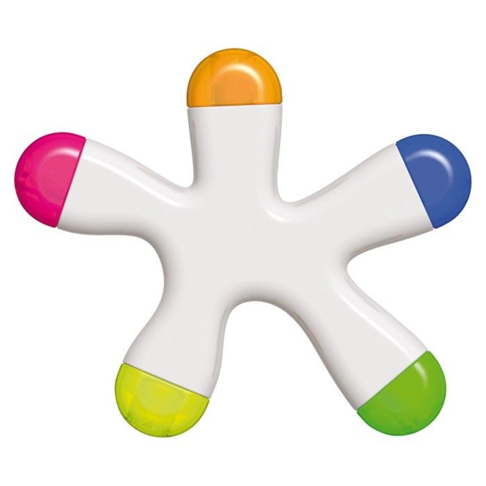 Marqueur en forme d'étoile avec 5 encres de couleurs différentes avec zone d'impression