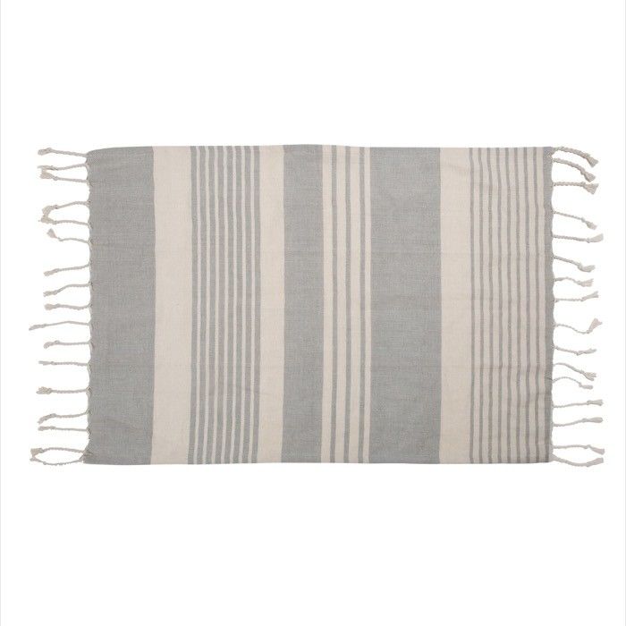 Serviette en coton organique type Hammam en plusieurs couleurs 50x70cm avec zone d'impression