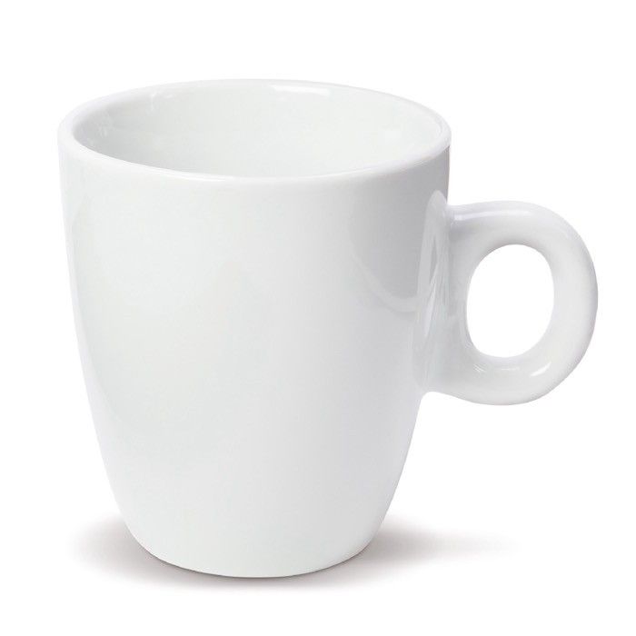 Tasse en céramique blanche compatible avec les machines à café 200ml avec zone d'impression
