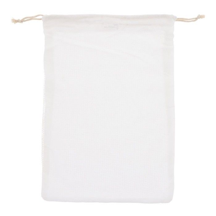 Sac réutilisable en coton pour fruits et légumes 30x40 cm avec zone d'impression