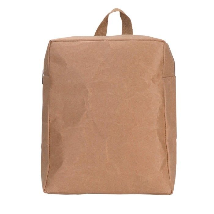 Sac à dos en papier kraft avec renfort en mousse avec zone d'impression