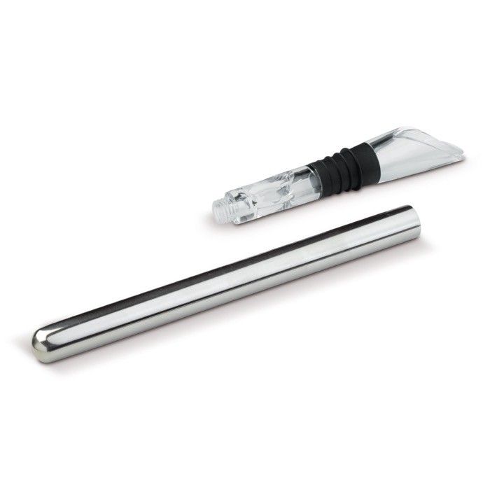 Tige longue en acier inoxydable avec fonction refroidisseur de vin avec zone d'impression