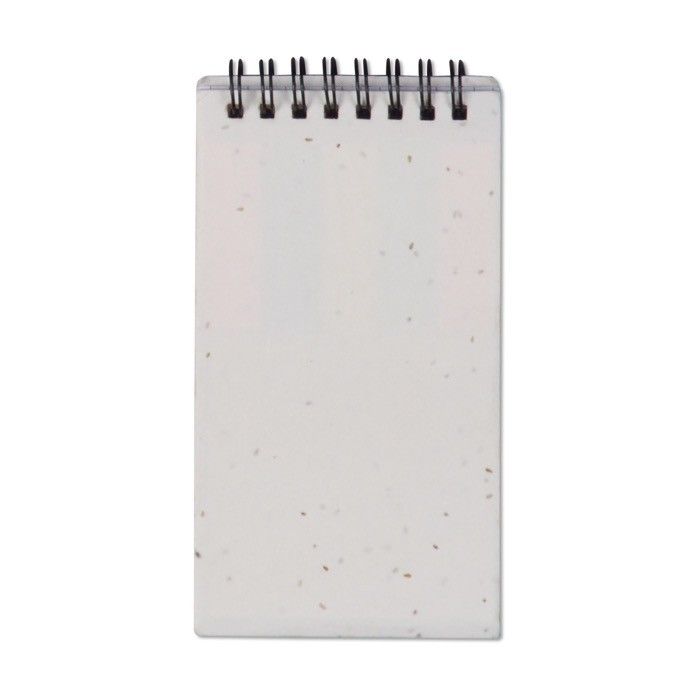 Bloc-notes écologiques avec couverture biodégradable à graines avec zone d'impression