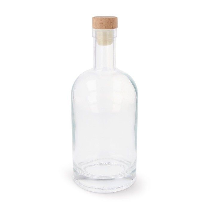 Gourde durable en verre avec couvercle FSC 500ml avec zone d'impression