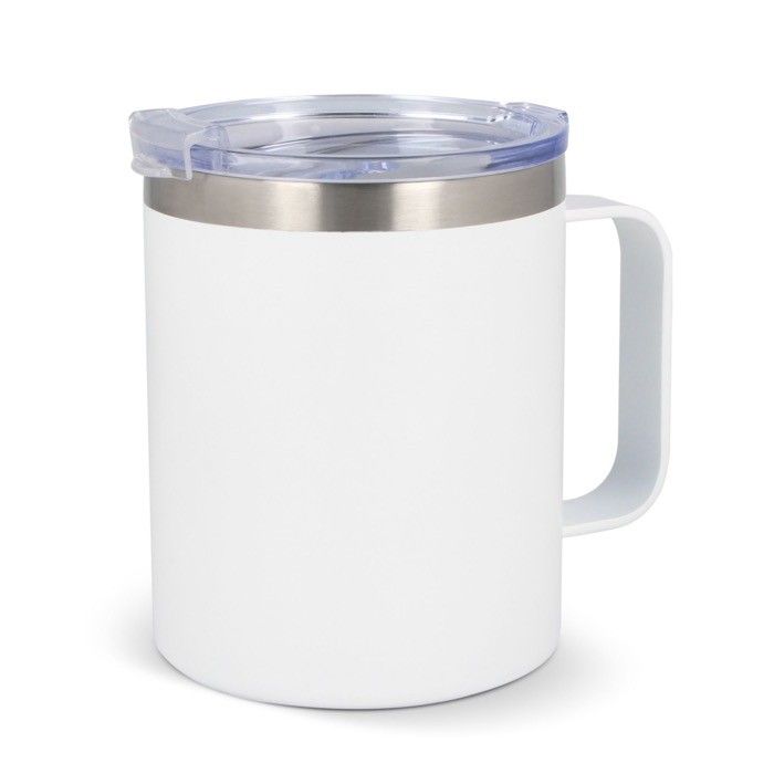Tasse à emporter en céramique avec anse pour un transport facile 350ml avec zone d'impression