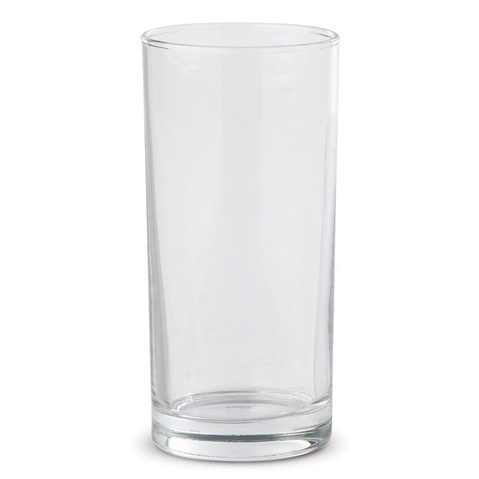 Verre en verre compatible lave-vaisselle avec capacité de 270ml avec zone d'impression
