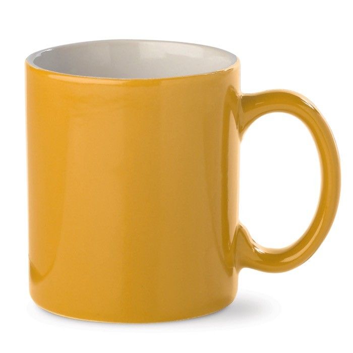 Tasse en céramique de plusieurs couleurs avec capacité de 300ml avec zone d'impression