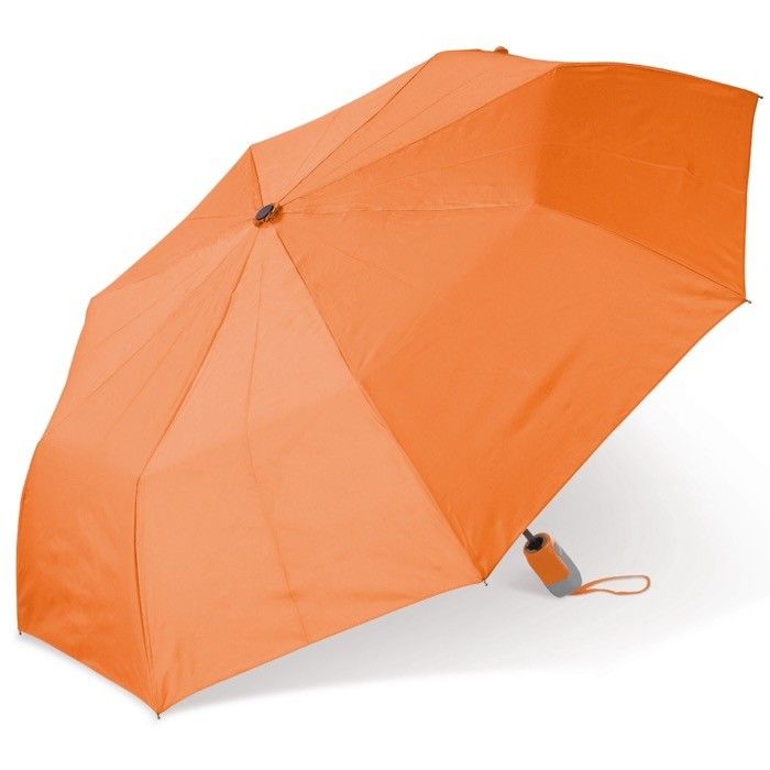 Parapluie pliable ergonomique coloré avec armature noire Ø100 avec zone d'impression