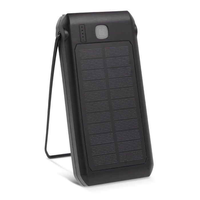Batterie externe et lampe rechargeable à l'énergie solaire avec zone d'impression