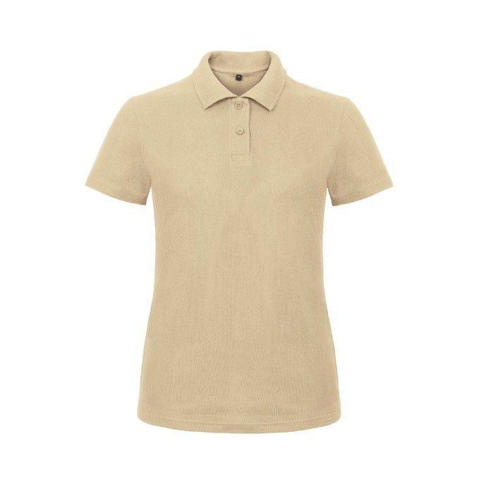Polo pour femme en coton piqué à manches courtes 180 g/m² B&C avec zone d'impression