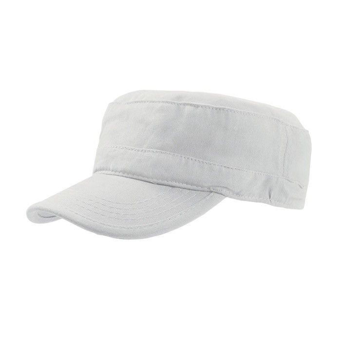 Casquette en coton de style militaire avec fermeture velcro 235 g/m² avec zone d'impression