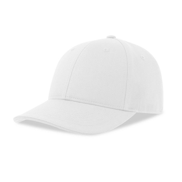 Casquette en coton recyclé et bio avec visière avec détails couleur blanc/noir