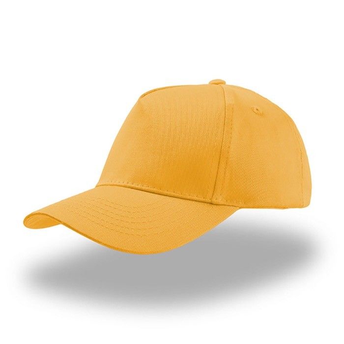 Casquette pour enfants en coton à 5 panneaux avec fermeture velcro