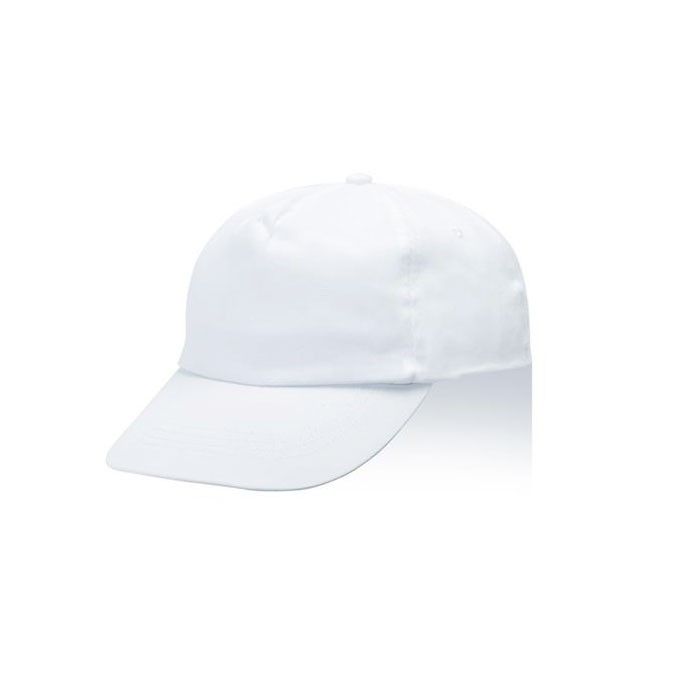 Casquette en polyester et coton en plusieurs couleurs 125 g/m2 avec zone d'impression