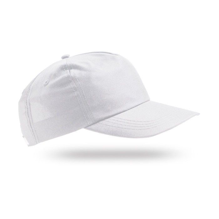 Casquette en polyester recyclé avec visière incurvée 125 g/m2 avec zone d'impression