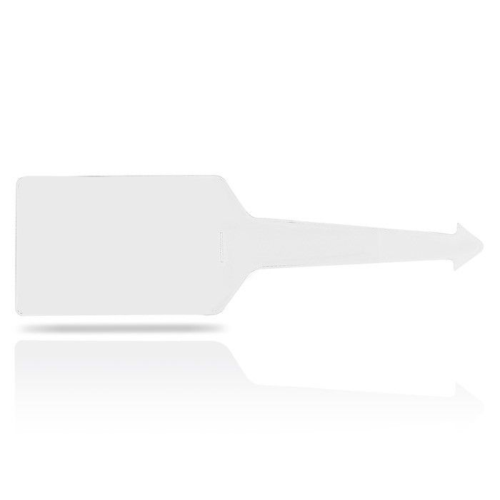 Étiquette de valise de plusieurs couleurs avec face transparente avec zone d'impression