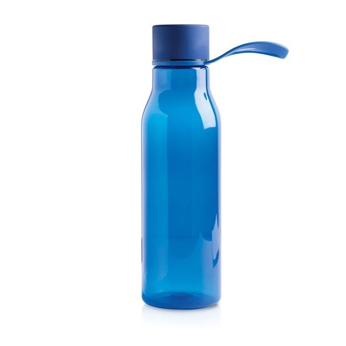 Bouteille en tritan avec bouchon en métal et anse en silicone 600 ml avec zone d'impression