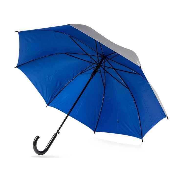 Parapluie automatique en polyester 190T avec extérieur argenté Ø102 avec zone d'impression