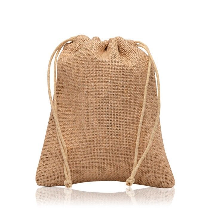Sac artisanat en jute avec deux attaches intégrées avec zone d'impression