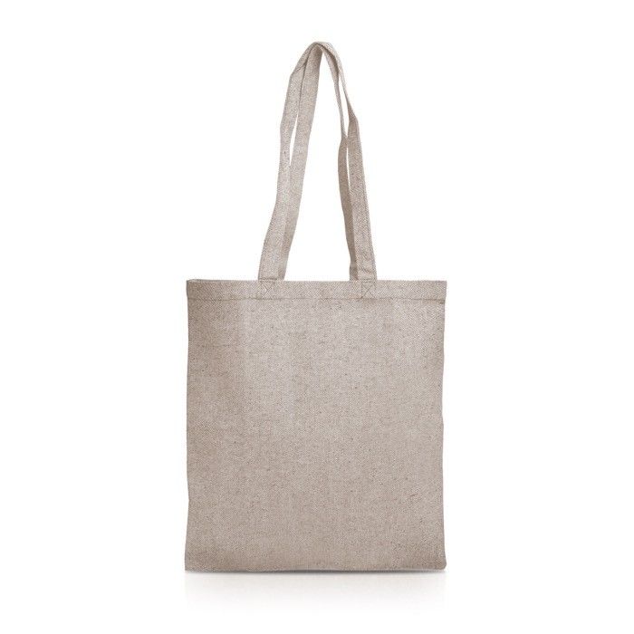 Sac en coton recyclé avec finition chinée 280 g/m² avec zone d'impression