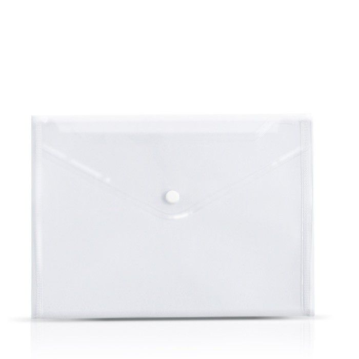 Porte-documents avec fermeture à bouton pour feuilles A4 avec zone d'impression