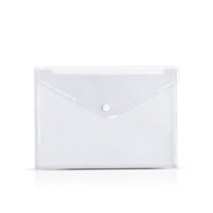 Porte-documents en plastique transparent pour documents A5 80 g/m² avec zone d'impression