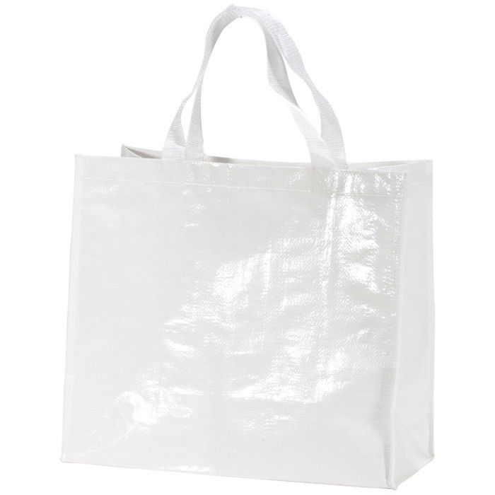 Sac de courses en nylon brillant et résistant 120 g/m² avec zone d'impression