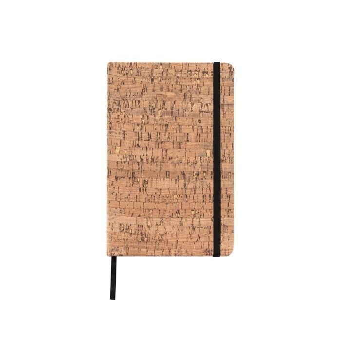 Bloc-notes avec couverture en liège et marque-page A6 feuilles lisses avec zone d'impression