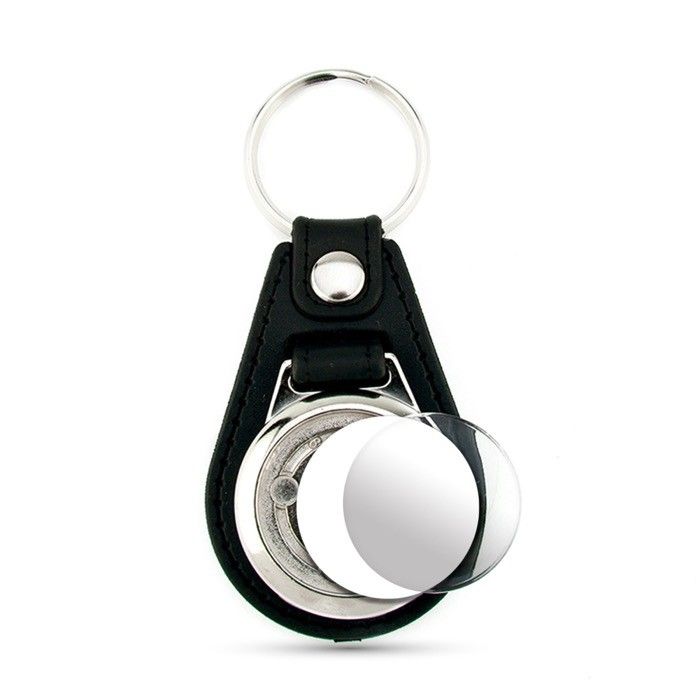 Porte-clés personnalisable avec jeton pour chariot de supermarché avec zone d'impression