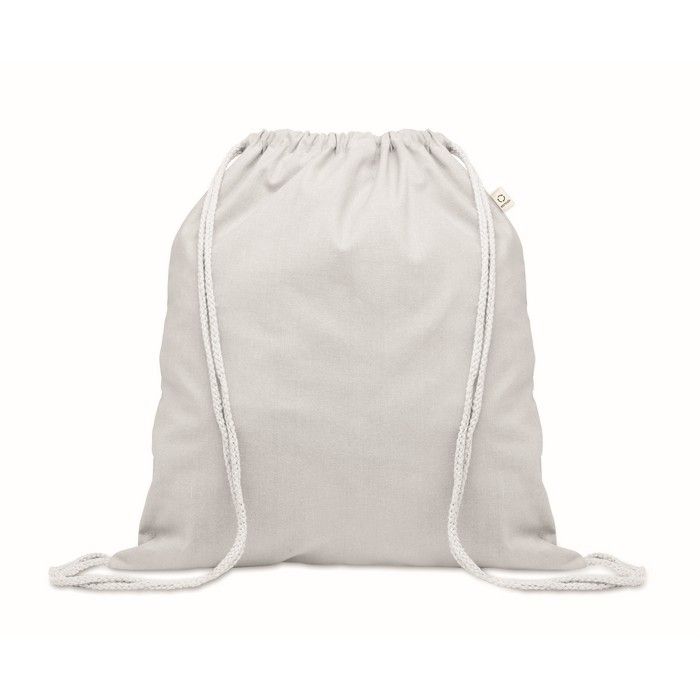 Sac à dos en corde de coton recyclé et RPET 140g/m²