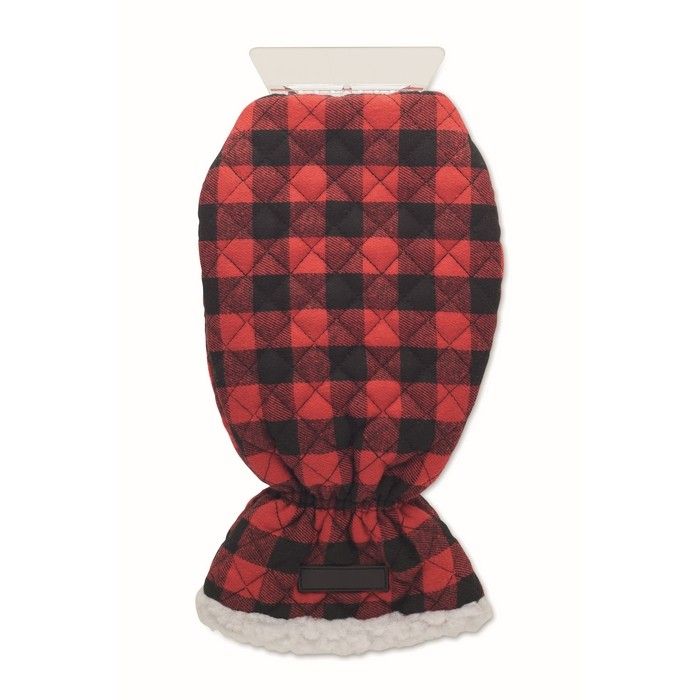 Grattoir à glace avec revêtement en gant doublé de sherpa