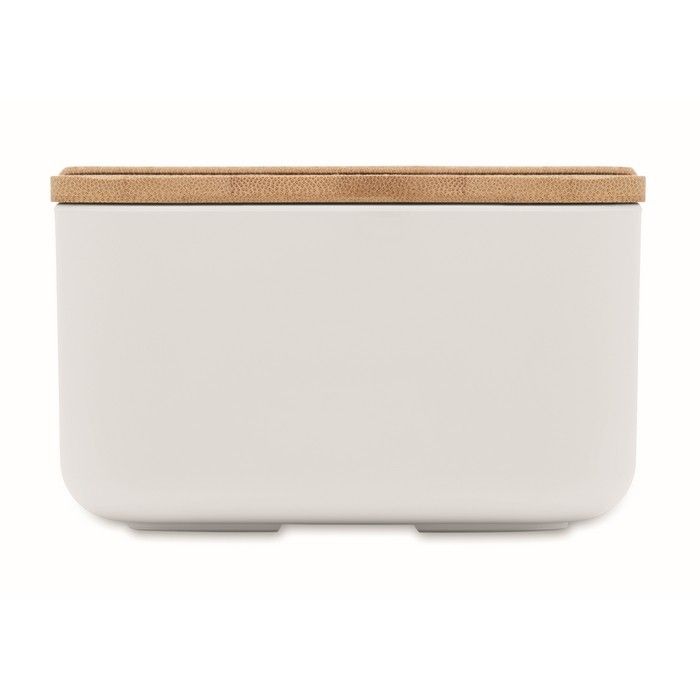 Boîte à déjeuner en maïs avec couvercle en bambou, 1L